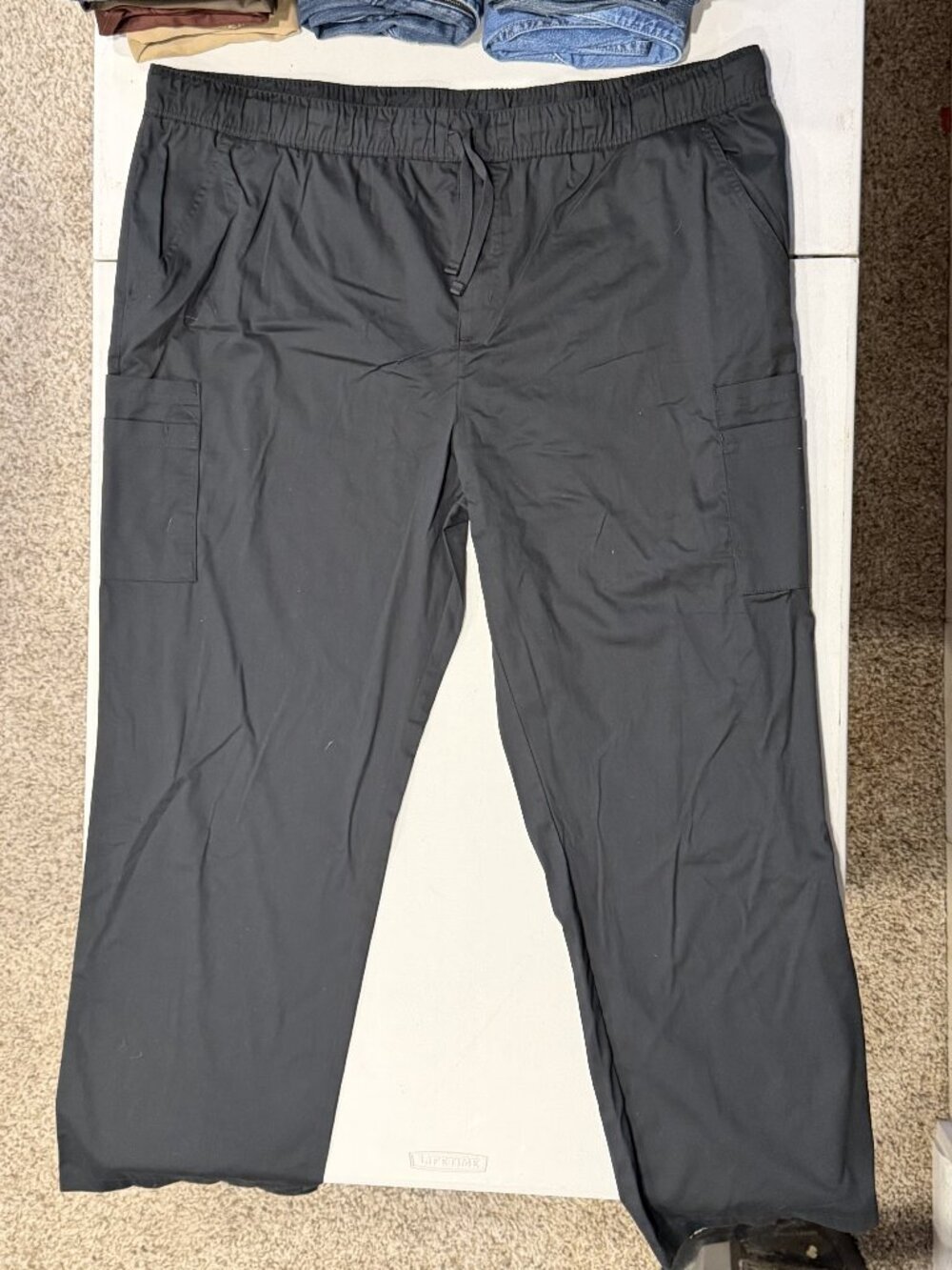 Butter-Soft Stretch Black Scrub Pants 3X